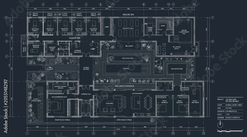 Comprehensive architectural floor plan for luxury smart villa project