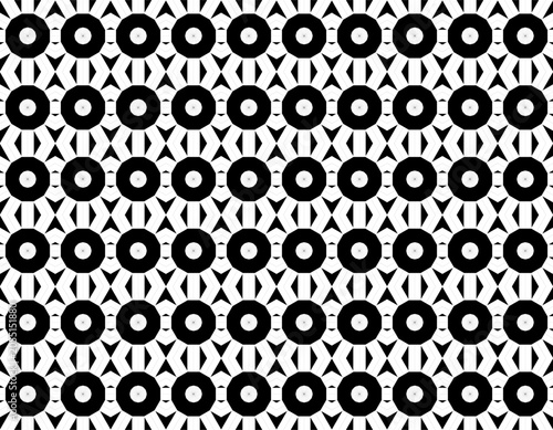  BLACK AND WHITE vector seamless pattern with circles HOLE BACKGROUND WALLPAPER .