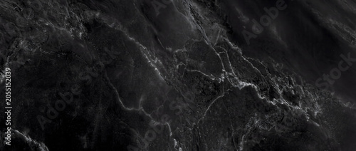 Obraz na plátne Marble background displays an exquisite black stone surface with natural organic