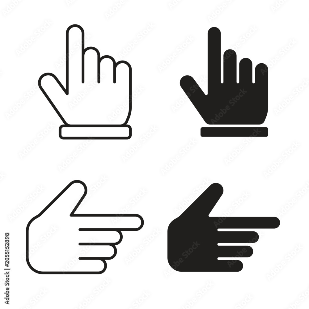 Fototapeta premium Hand pointer icon