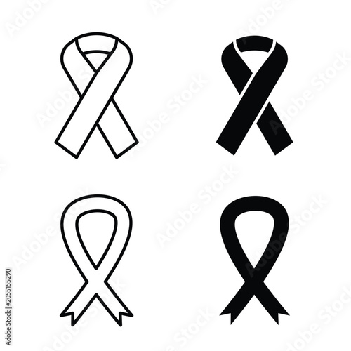 Cancer ribbon icon