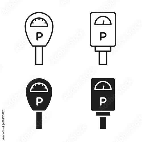 Obraz na plátně Parking meter icon