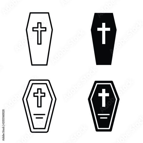 Принти на полотні Coffin icon