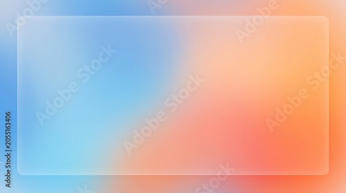 Minimal Blue Gradient Blur Background for Modern Web Banner Glass