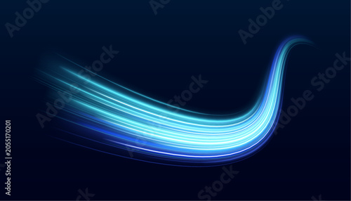 Foto Curved cyberpunk neon streaks flow diagonally with vibrant pink and blue glow