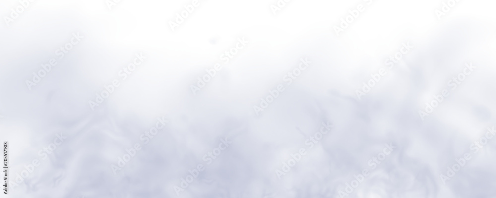 Fototapeta premium Delicate smoky mist with soft gray haze and natural transparent movement. Premium fog overlay created for cinematic compositions in PNG format.