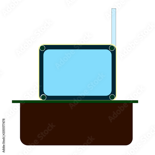 Retro Vintage TV Mockup with Antenna – Classic Television Design