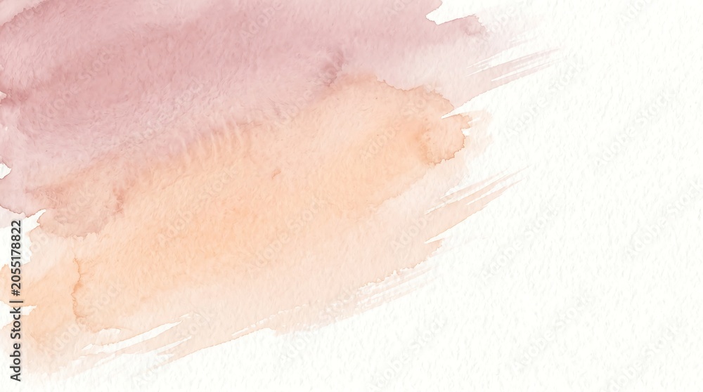 Fototapeta premium Abstract Watercolor Texture Background in Dusty Pink and Peach Tones