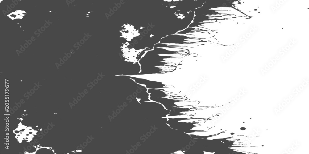 Fototapeta premium Abstract Texture with Monochrome Contrast: A high-contrast, abstract image featuring a dynamic interplay of dark grey and white, suggesting textured surfaces or dramatic natural phenomena.