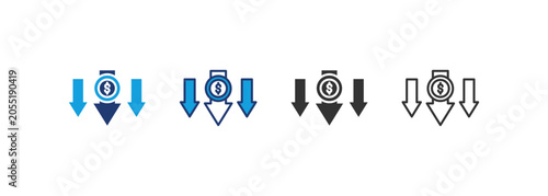 Low Price Icon Set Multiple Style Collection