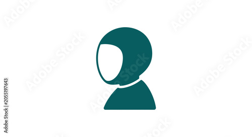 Fotografie Simple Illustration of a Person Wearing Headgear.