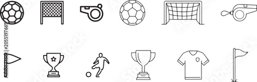2026 Soccer Ball Speed Logo Vector – Red and Black Abstract Football Goal Graphic Isolated Design