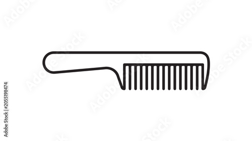 Wide-Tooth Comb For Hair Styling For Beauty Concepts