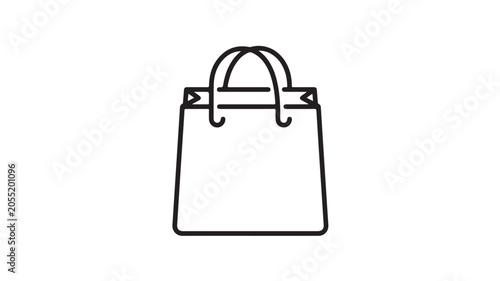 Handbag Icon For Fashion And Shopping Concepts