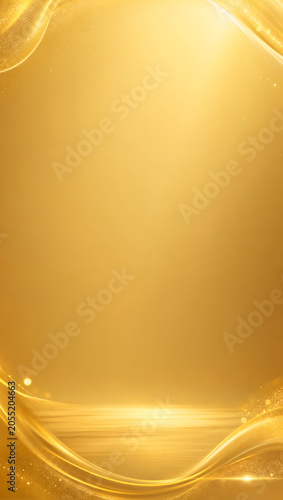 Golden background with shining and lights