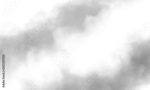 モノクロの雲の境目　透過