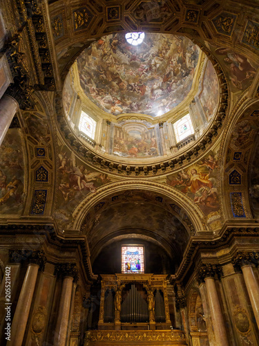 Interior of Sant Alessandro church in Milan, Italy