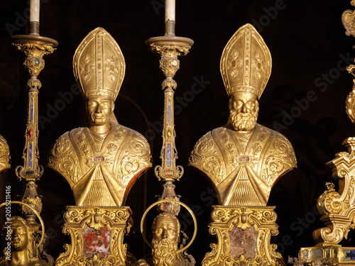 Interior of Sant Alessandro church in Milan, Italy