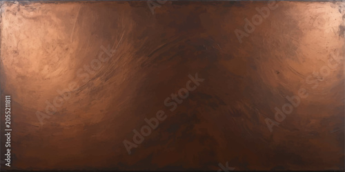 Photography A close-up view of a weathered copper surface, showing a rich patina with subtle swirls and imperfections that hint at a history of use and exposure