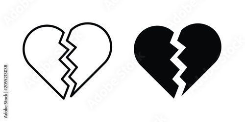 Photography Broken heart icon