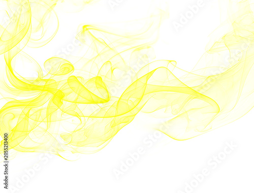 abstract background with smoke yellow