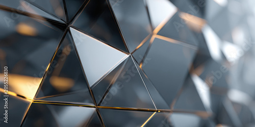 Modern Corporate Glass Geometric Background with Minimalist Design and Warm Light