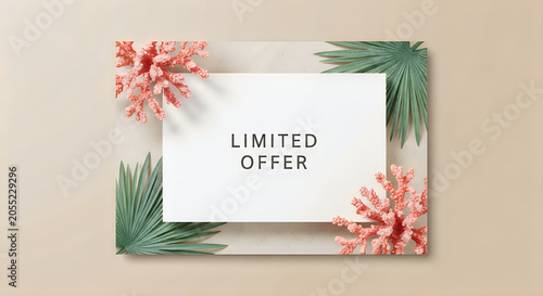 Elegant limited-time offer framed with delicate floral accents and modern design elements