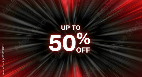 Exciting sale offering up to fifty percent off on various products