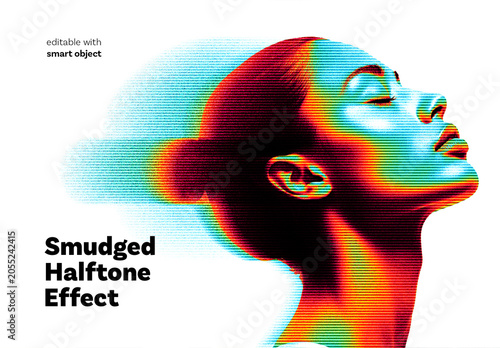 Smudged Halftone Effect