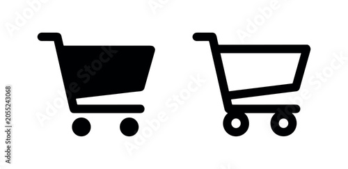 Φωτογραφία Set of icons: black and white representation of an envelope.