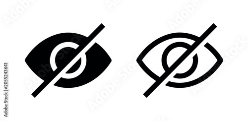 Fotografie Credit card icon, solid and outline versions