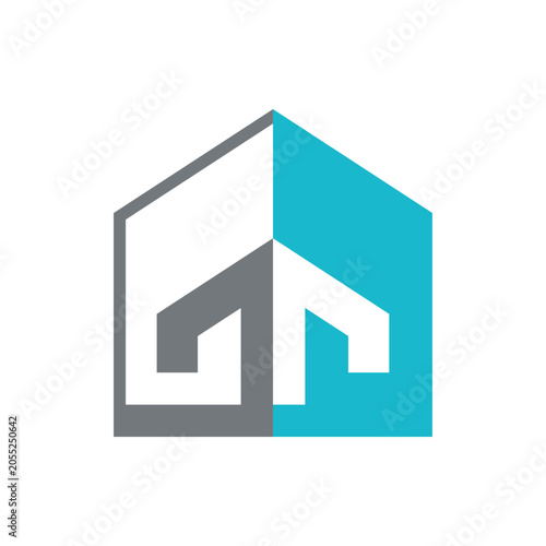 Home real estate icon design template. Vector illustration