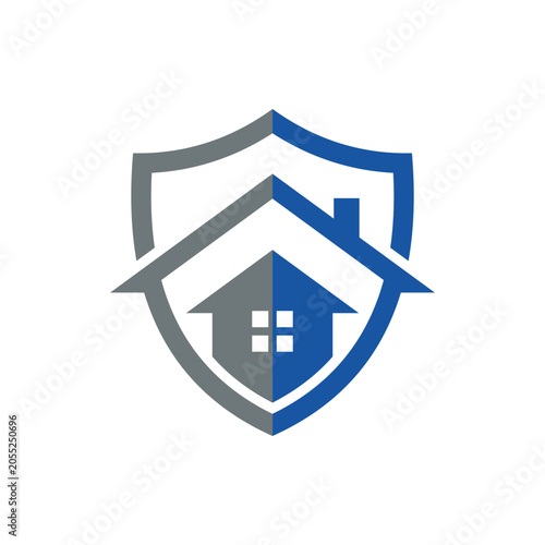 Home real estate icon design template. Vector illustration