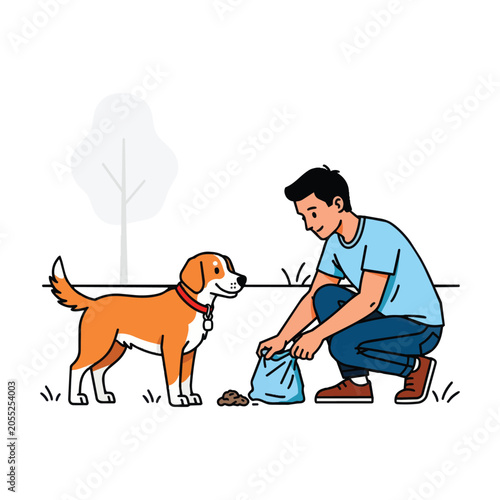 Cute cartoon vector illustration of orange fox legs standing on grass