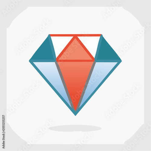 Stylized Diamond Icon