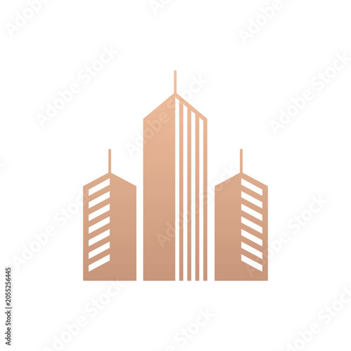 Building icon design template. Vector illustration