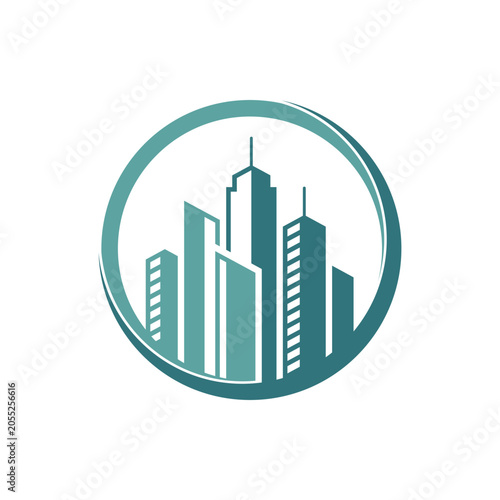 Building icon design template. Vector illustration