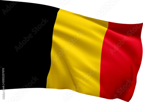 Belgium Flag PNG with Transparent Background, Waving National Flag of Belgium, Belgium Country Symbol for Travel, Geography, Culture and International Design