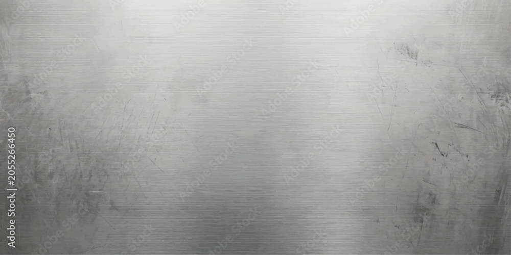 Obraz premium Brushed Silver Metal Texture Background With Industrial Steel Surface
