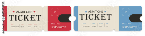 Photos Vintage-style ticket template