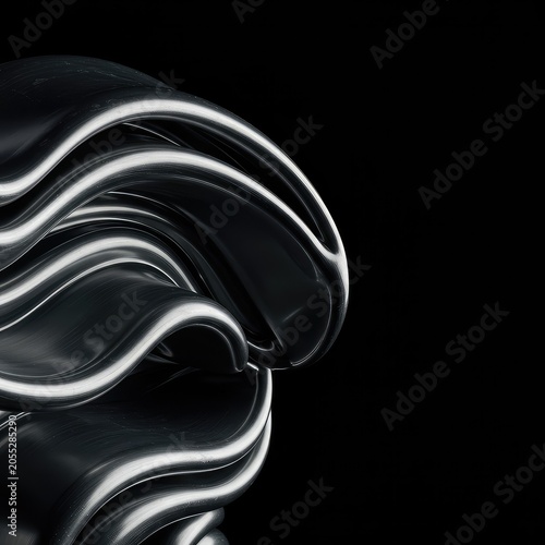An abstract metallic structure dramatically deforming under immense invisible pressure, highlighting mechanical stress and the limits of material elasticity, breaking, technology, alteration