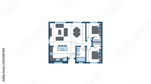 Modern Apartment Floor Plan Layout Design 9.