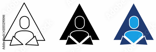 Foto Business Leadership and Pyramid Hierarchy Icon Collection
