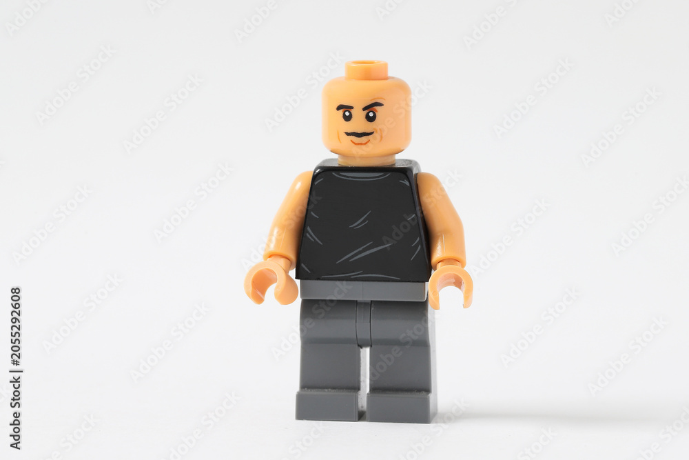 Naklejka premium Lego minifigure worker