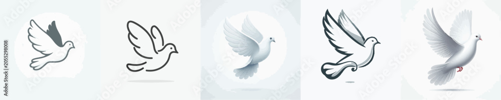 Fototapeta premium Dove Vector Illustration