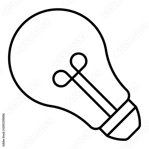 idea line icon vector illustration isolated on white background