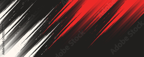Aged gunge texture. Scratched black structure with red brush decorative illustration. Hand-drawn painted abstract background.vector illustrator