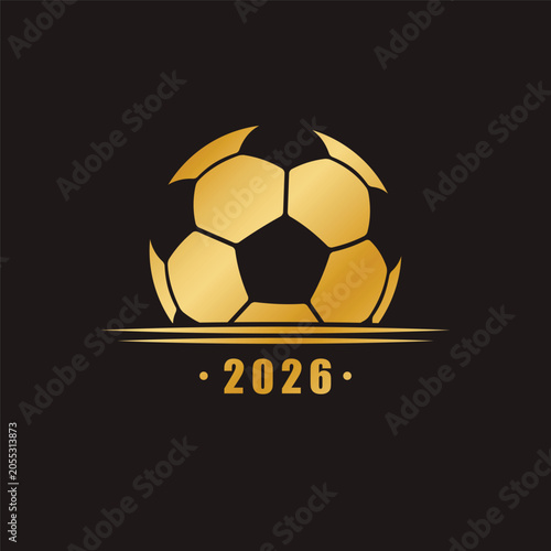 USA Mexico Canada. World Cup 2026. Football Soccer Championship. Vector illustration