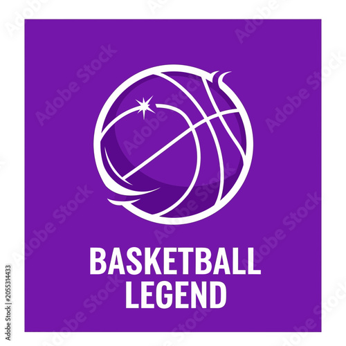Dynamic Basketball Legend Logo Design Modern Sports Emblem