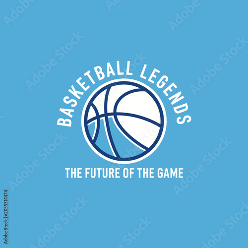 Dynamic Basketball Legends Logo Design Future Game Concept